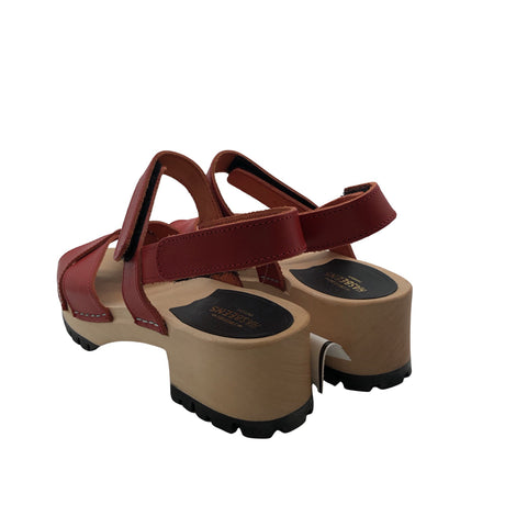 Unisex Swedish Hasbeens - Sandals, size 38 - Red (2)