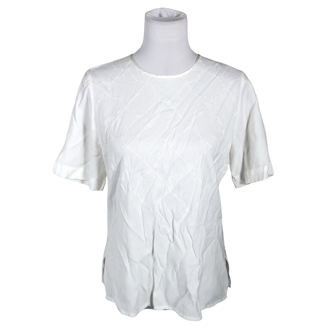 Unisex Kellermann - Short-sleeved blouse, size 40 - White (1)