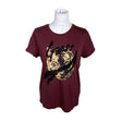Unisex Guess - T-shirt, size 38 - Wine red ()