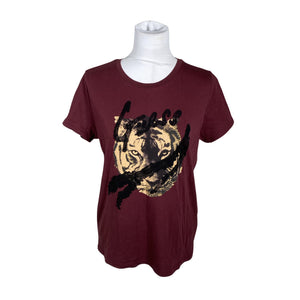 Unisex Guess - T-shirt, size 38 - Wine red (1)