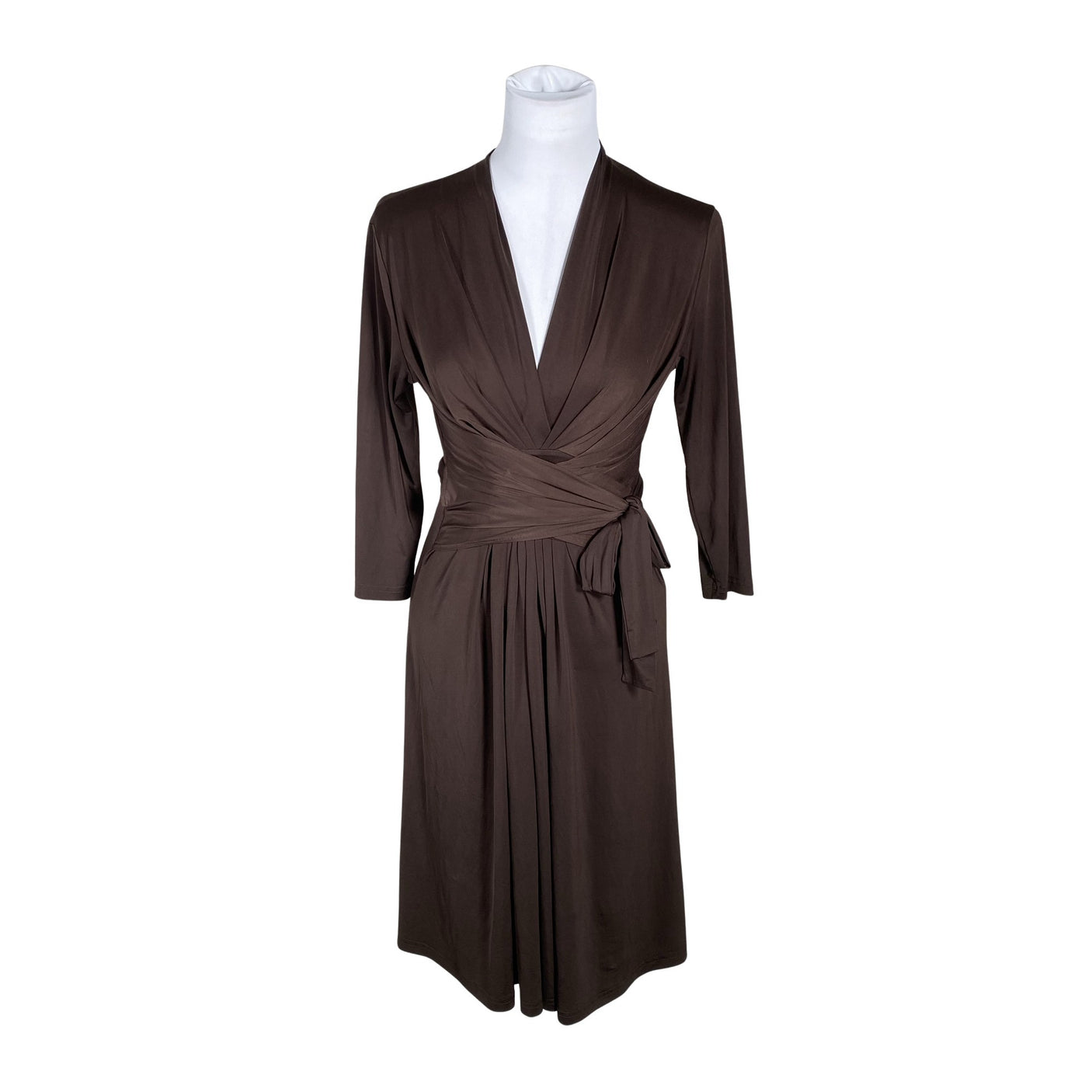 Unisex Ilse Jacobsen - Schiffon dress, size 38 - Brown (1)