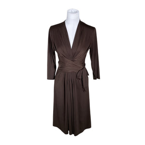 Unisex Ilse Jacobsen - Schiffon dress, size 38 - Brown (1)