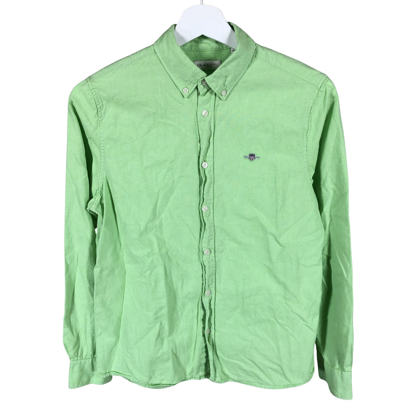 Unisex Gant - Collared shirt, size 158 - 164 - Green (1)