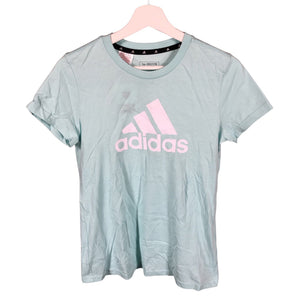 Unisex Adidas - T-shirt, size 164 - 170 - Light blue (1)