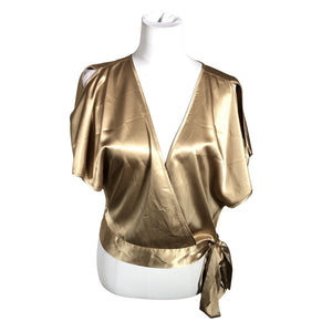 Unisex Your Face - Short-sleeved blouse, size 38 - Gold (1)
