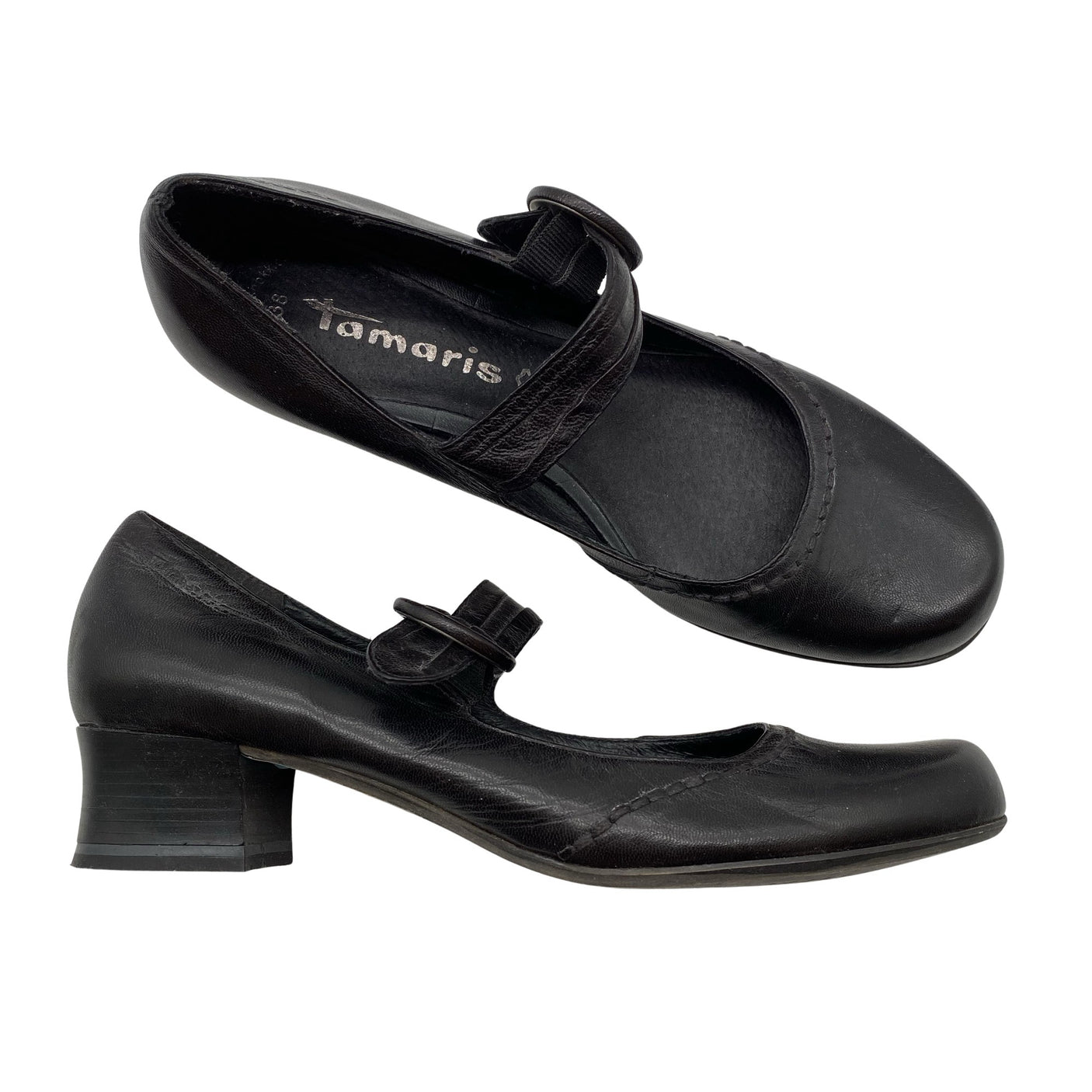 Unisex Tamaris - High heels, size 38 - Black (1)