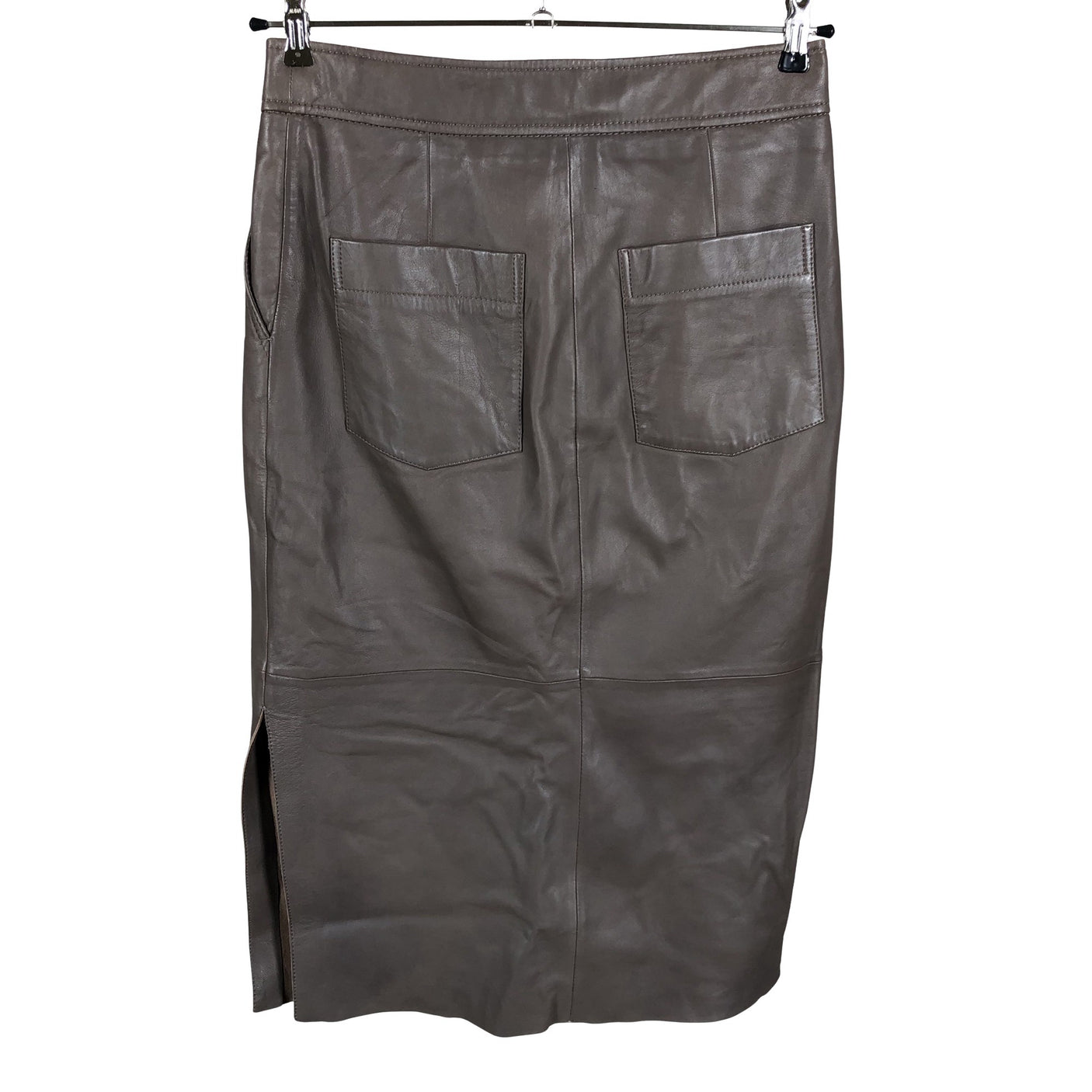 Unisex Second Female - Leather skirt, size 36 - Brown (2)
