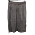 Unisex Second Female - Leather skirt, size 36 - Brown ()