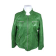 Unisex Ajaton - Leather jacket, size 50 - Green ()