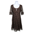 Unisex Cream - Dress, size 38 - Brown ()