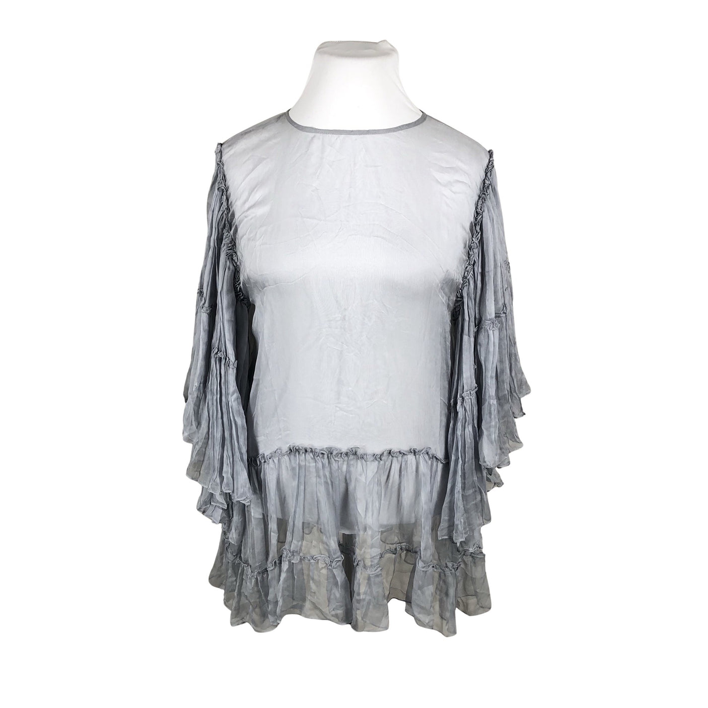 Unisex Pnk Casual - Schiffon dress, size 42 - Gray (1)