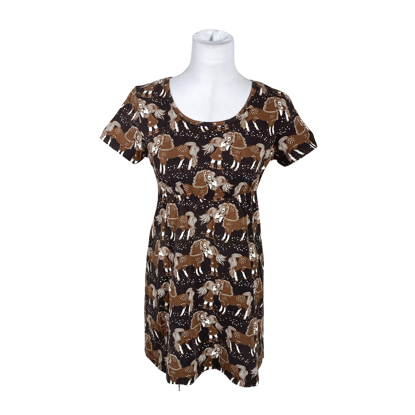 Unisex Sampsukka - Tricot dress, size 38 - Brown (1)