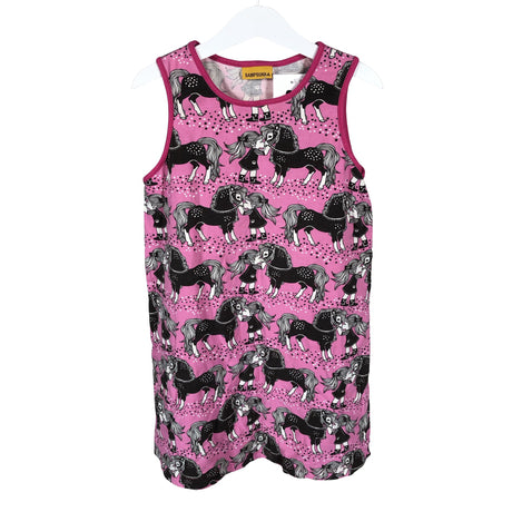 Unisex Sampsukka - Tricot dress, size 116 - 122 - Pink ()