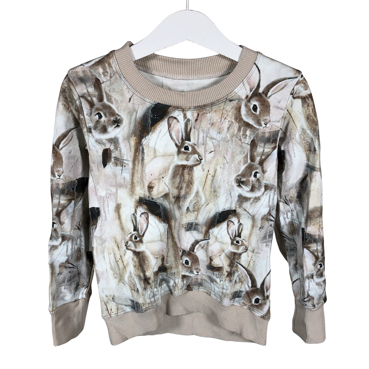 Unisex Handmade - Sweatshirt, size 104 - 110 - Beige (1)