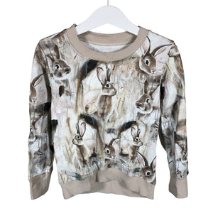 Unisex Handmade - Sweatshirt, size 104 - 110 - Beige (1)