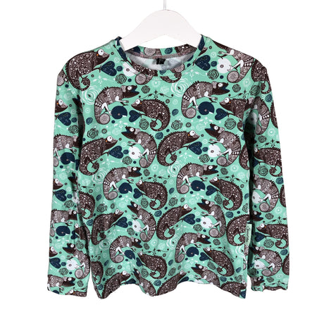 Unisex Handmade - Tricot shirt, size 116 - 122 - Turquoise ()