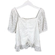 Unisex Lindex - Short-sleeved blouse, size 146 - 152 - White ()