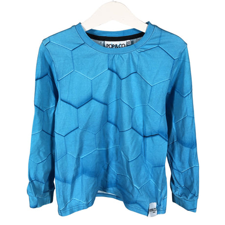 Unisex Pop & Co Helsinki - Tricot shirt, size 116 - 122 - Blue ()