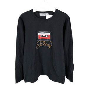 Unisex me&i - Tricot shirt, size 146 - 152 - Black (1)