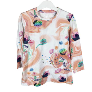 Unisex Handmade - Tricot shirt, size 104 - 110 - White (1)
