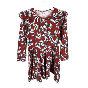 Unisex Handmade - Tricot dress, size 98 - 104 - Red (1)
