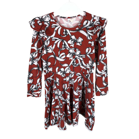 Unisex Handmade - Tricot dress, size 98 - 104 - Red ()