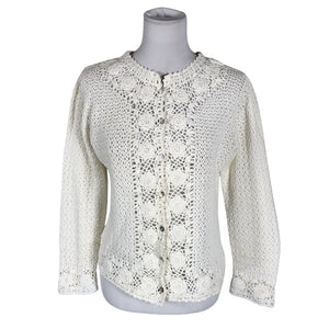 Unisex Jackpot - Cardigan, size 38 - White (1)