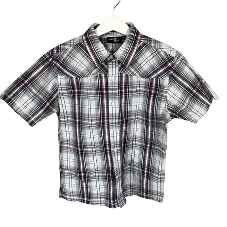 Unisex Youngest - Collared shirt, size 128 - 134 - Gray ()