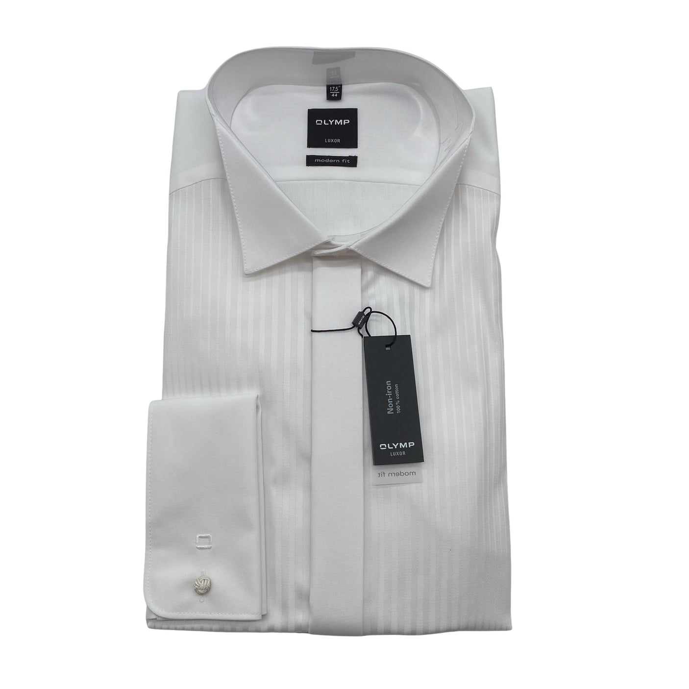 Unisex Olymp - Collared shirt, size XL - White (1)