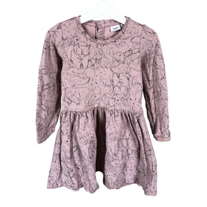 Unisex Name It - Sweatshirt dress, size 98 - 104 - Light pink (1)