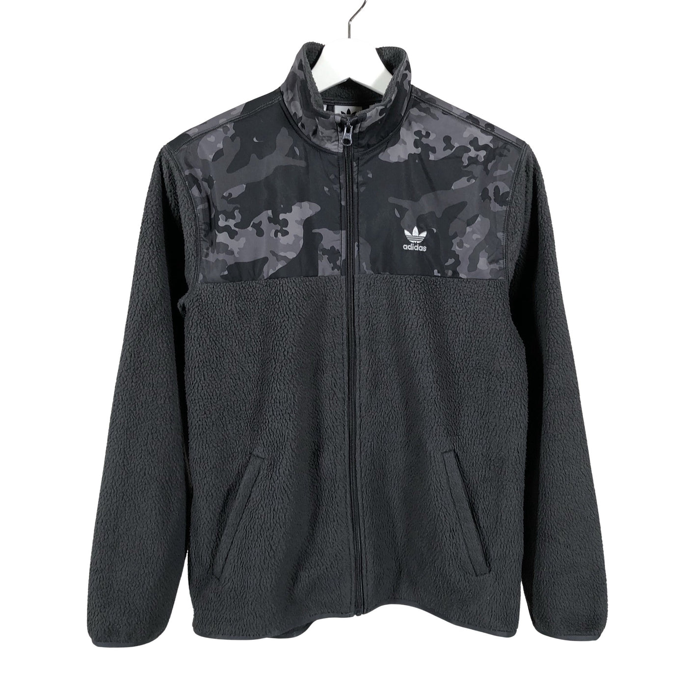 Unisex Adidas - Fleece jacket, size 158 - 164 - Gray (1)