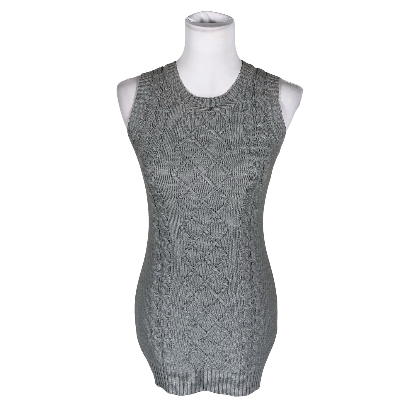 Unisex Trendy Line - Knit dress, size 36 - Gray (1)