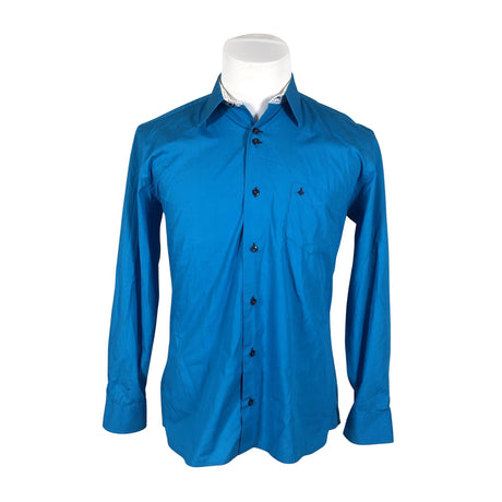 Unisex Breda - Collared shirt, size L - Blue ()