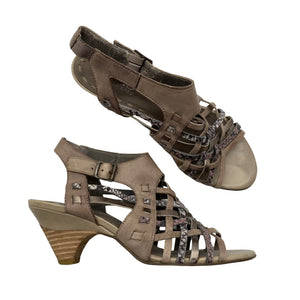 Unisex Piano - Heeled sandals, size 38 - Brown (1)