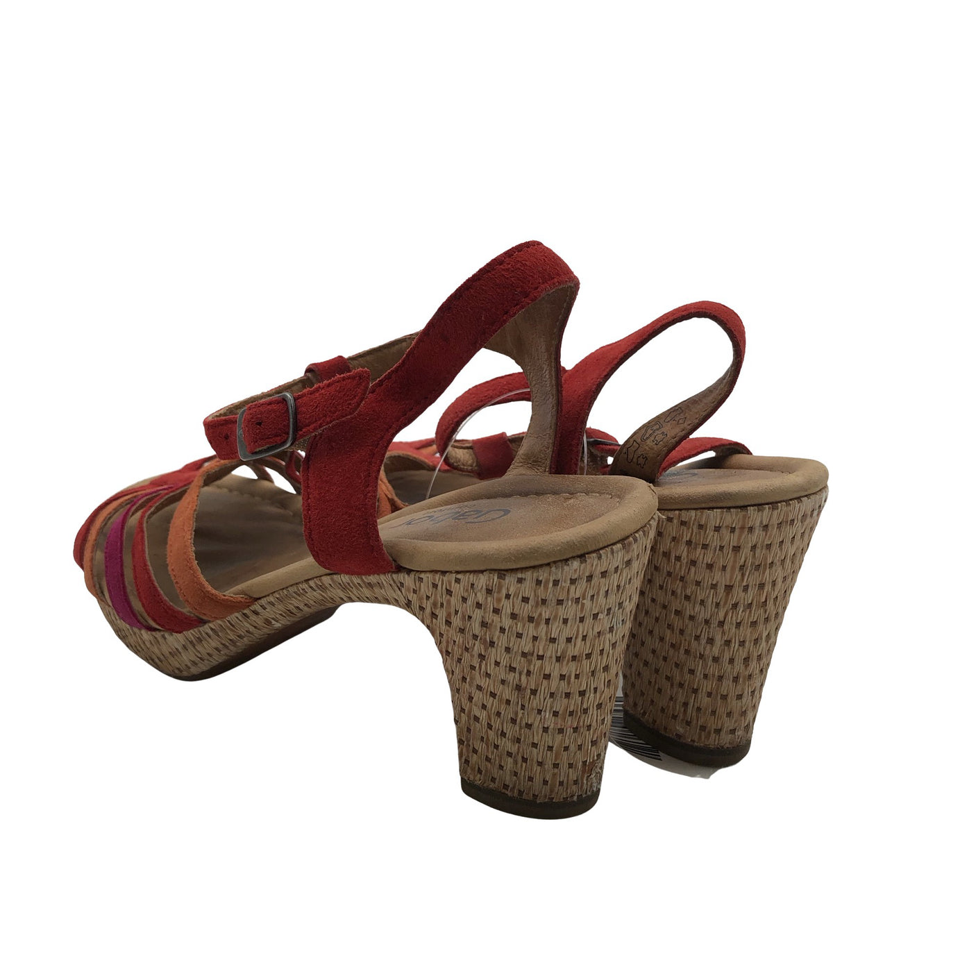 Unisex Gabor - Heeled sandals, size 38 - Red (2)