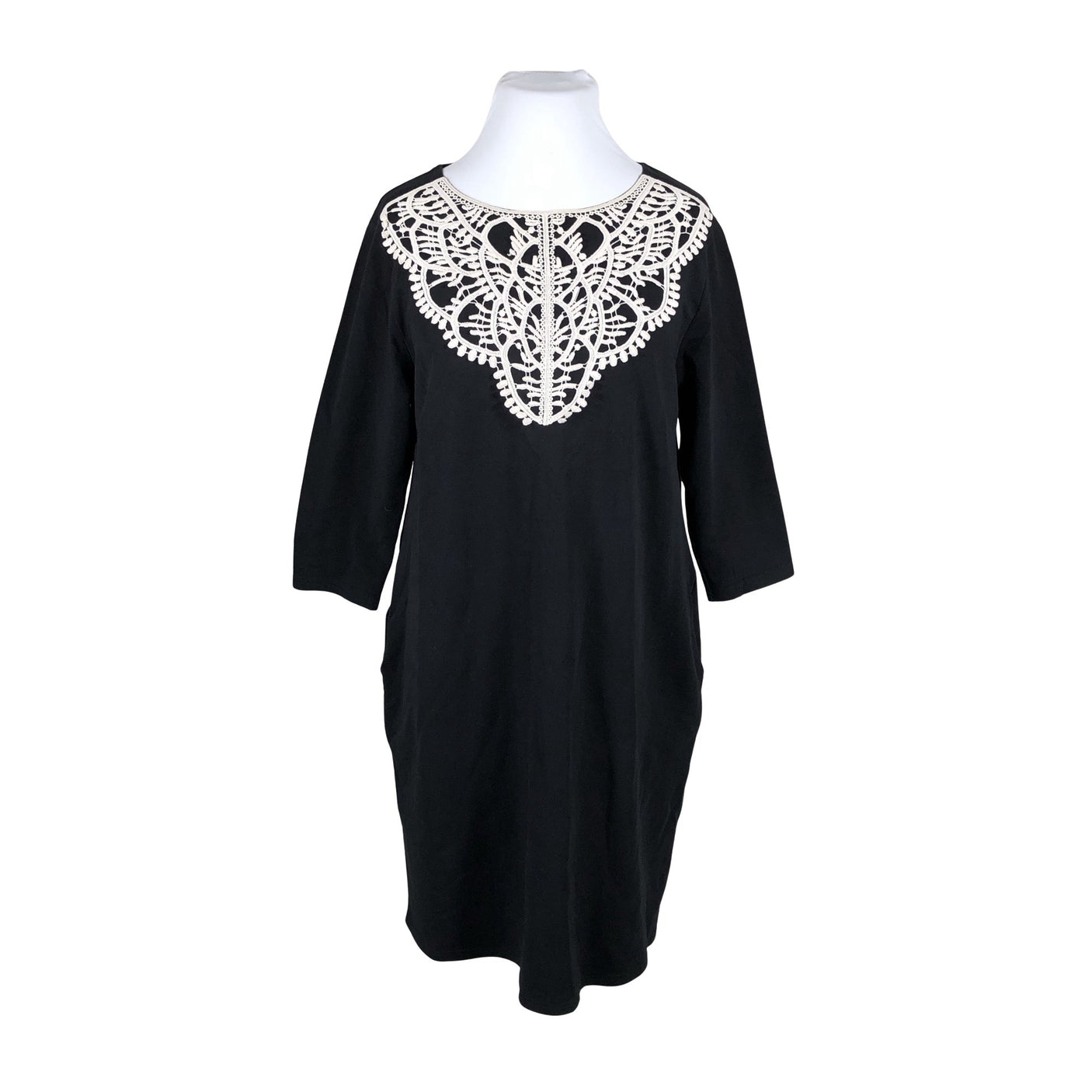 Unisex Lumoan - Tricot dress, size 48 - Black (1)