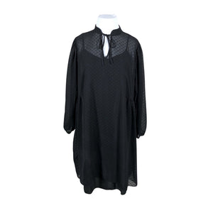 Unisex Zone - Schiffon dress, size 48 - Black (1)