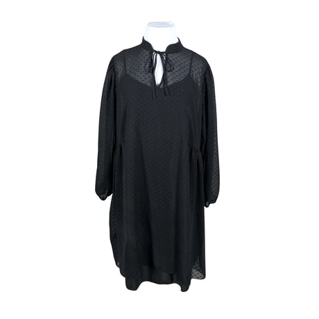 Unisex Zone - Schiffon dress, size 48 - Black ()