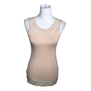 Unisex Cream - Tricot tank top, size 34 - Beige (1)