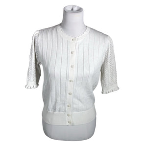 Unisex Holly & Whyte by Lindex - Cardigan, size 38 - White (1)