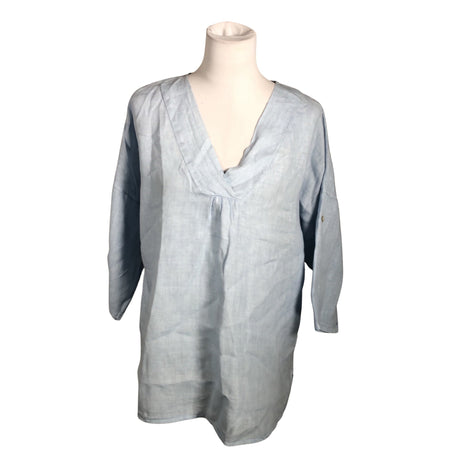 Unisex In Front - Short-sleeved blouse, size 40 - Light blue ()