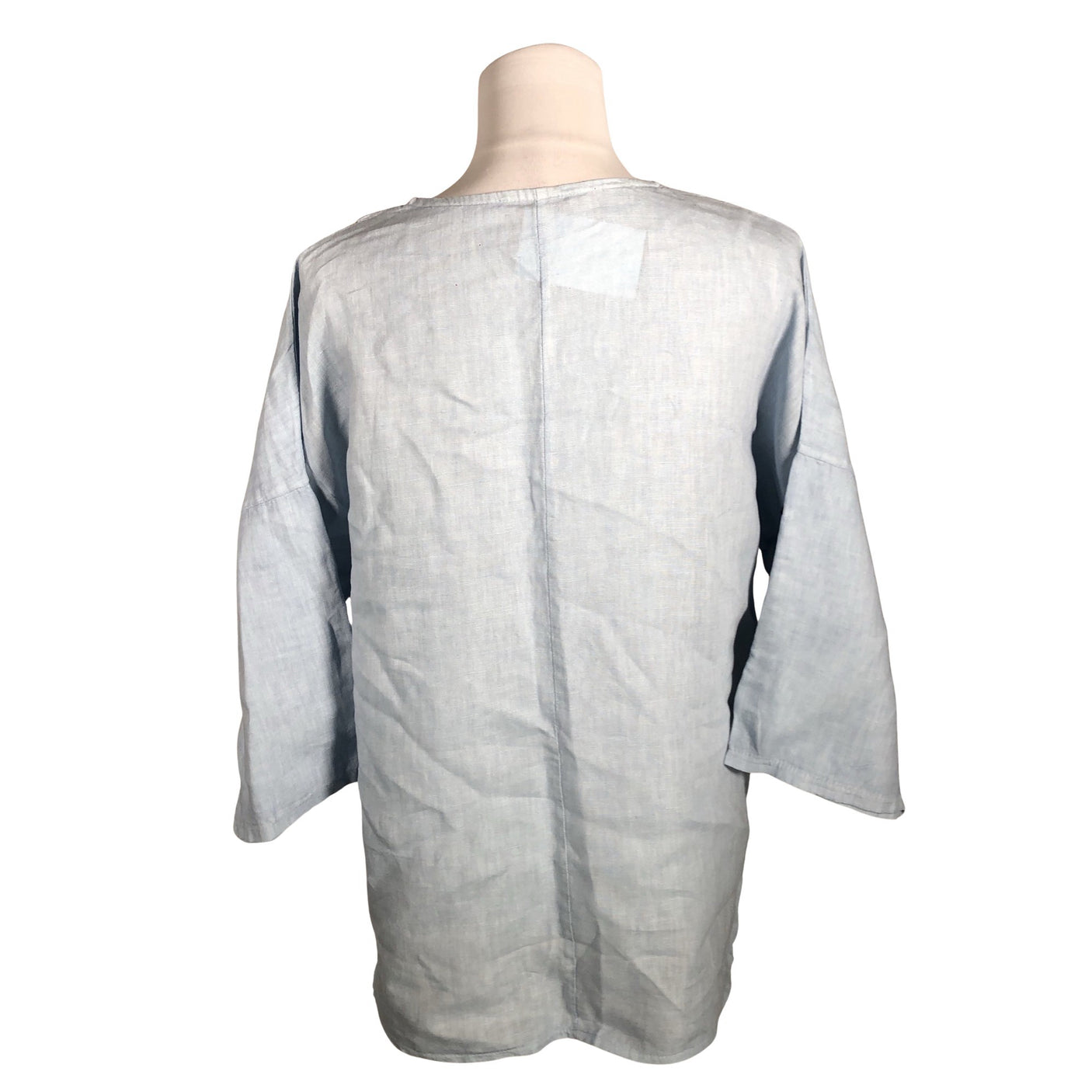Unisex In Front - Short-sleeved blouse, size 40 - Light blue (2)