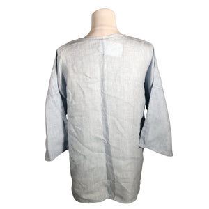 Unisex In Front - Short-sleeved blouse, size 40 - Light blue (2)