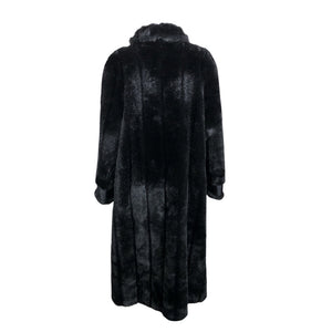 Unisex M.I.C - Faux fur coat, size 38 - Black (2)