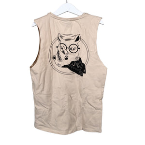 Unisex KiddoW - Tricot tank top, size 140 - 146 - Beige (2)