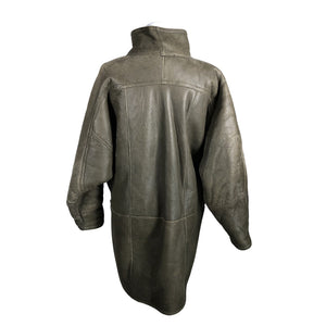 Unisex Hollies - Leather jacket, size 36 - Green (2)