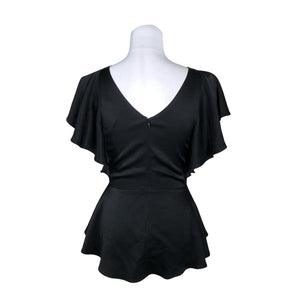 Unisex Mia & Leela - Short-sleeved blouse, size 36 - Black (2)