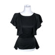 Unisex Mia & Leela - Short-sleeved blouse, size 36 - Black ()