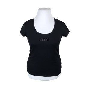 Unisex Casall - Sports shirt, short sleeve, size 44 - Black (1)