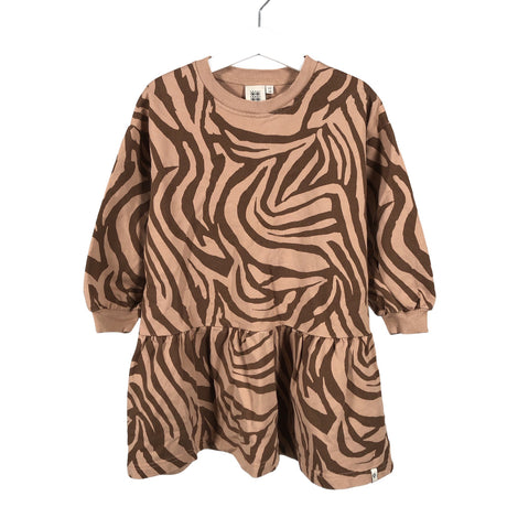 Unisex Kaiko - Sweatshirt dress, size 104 - 110 - Brown ()